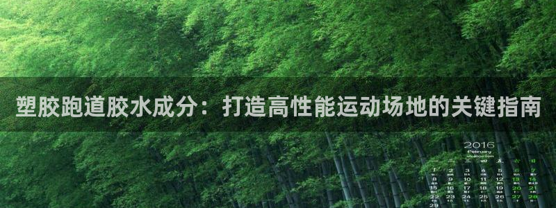 国际凯时ag优质运营商：塑胶跑道胶水成分：打造高性能运动场地的关键指南