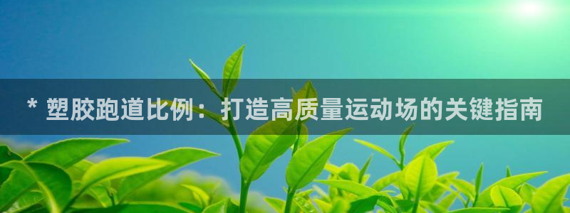 尊龙人生就是博登录准认来就送38：* 塑胶跑道比例：打造高质量运动场的关键指南
